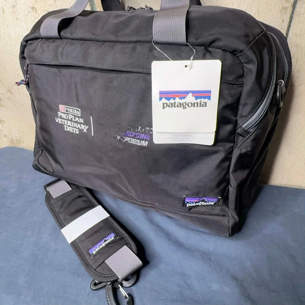 NEW Patagonia‎ Worn Wear Patagonia Headway Brief 22L Briefcase Bag  Strap Black
